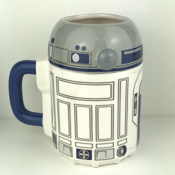 Star Wars R2D2 Disney Sculpted Ceramic Mug 20 oz. Vandor Bioworld Blue Used - Picture 3 of 6